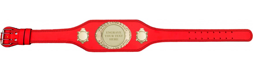 CHAMPIONSHIP BELT - BUD295/G/ENGRAVEG - AVAILABLE IN 4 COLOURS